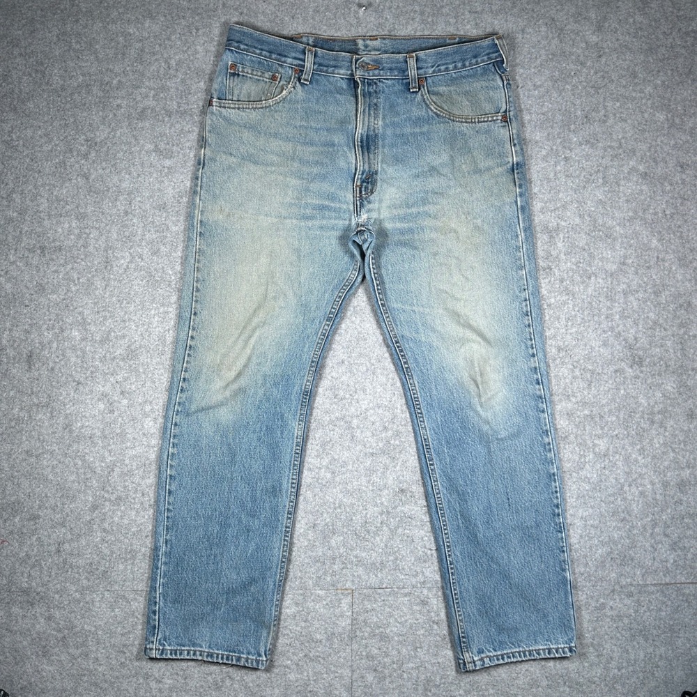 Vintage Levi's 505 Denim Jeans Mens 36x30 Blue‎ Original Fit Straight Leg